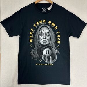 DOM Black Graphic T-shirt Make your own Luck size M Unisex